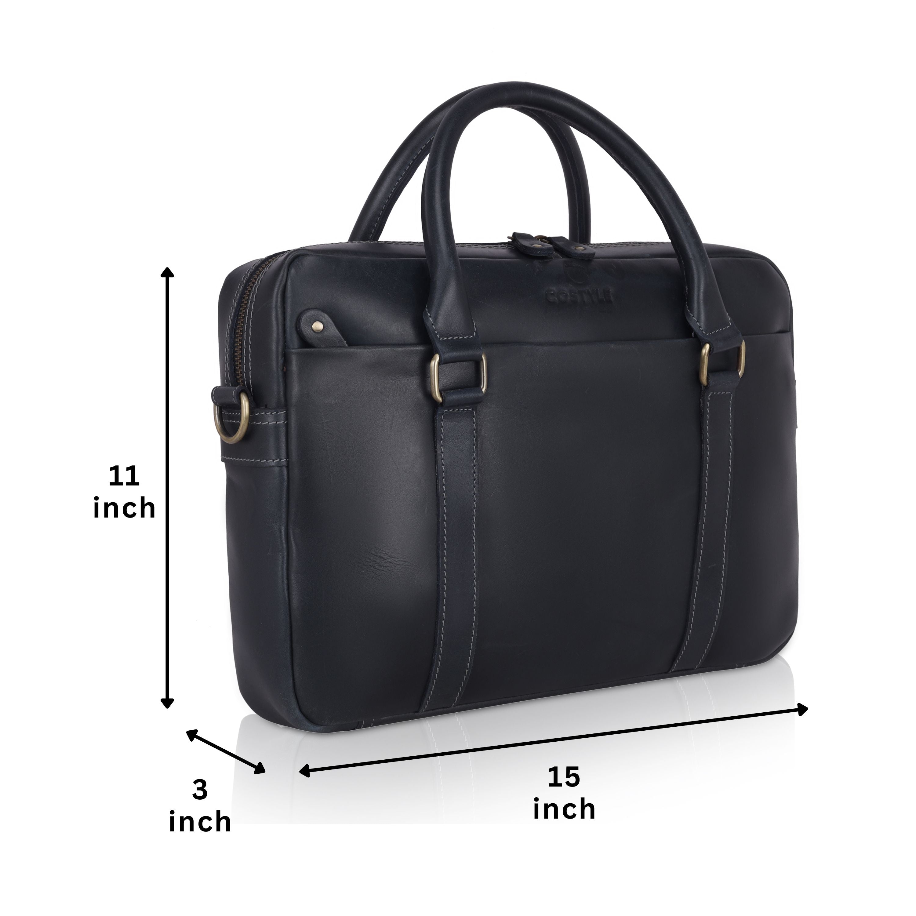 Quento Leather Laptop Bag