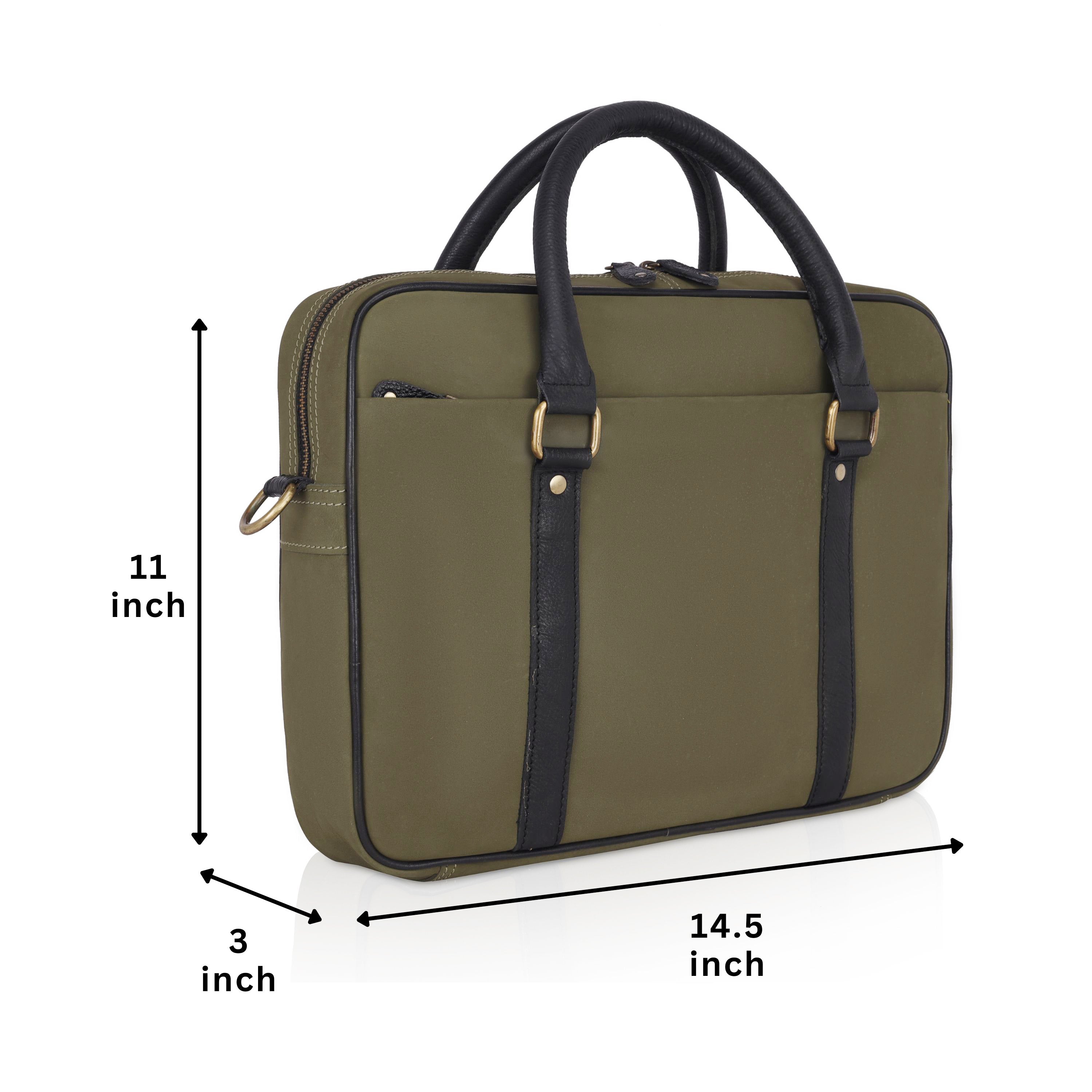 Quento Leather Laptop Bag