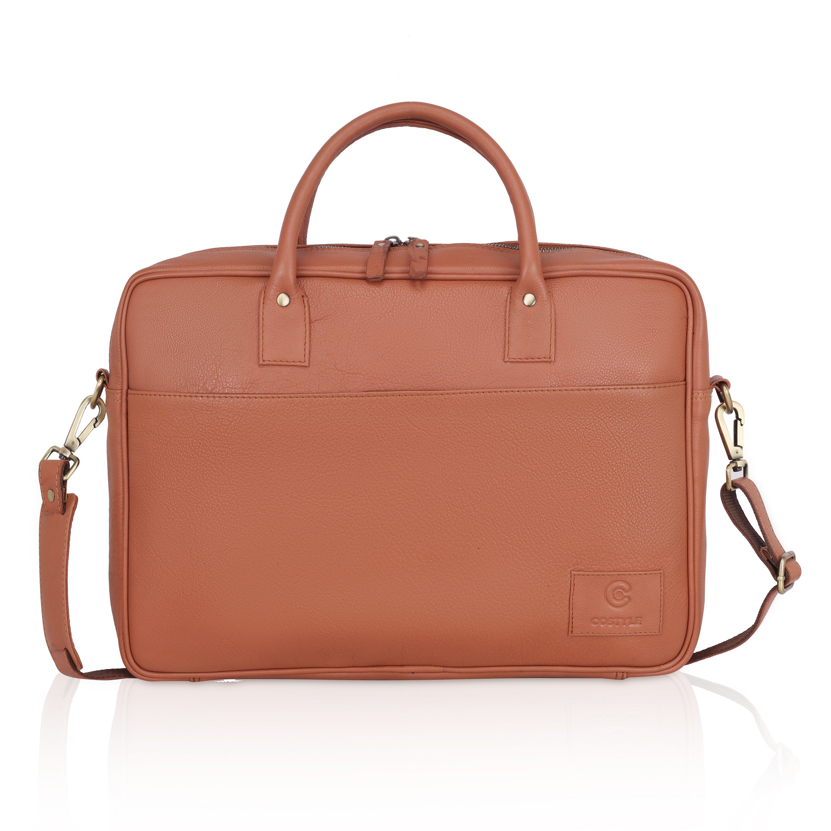 COSTYLE Luxe Leather Laptop Bag