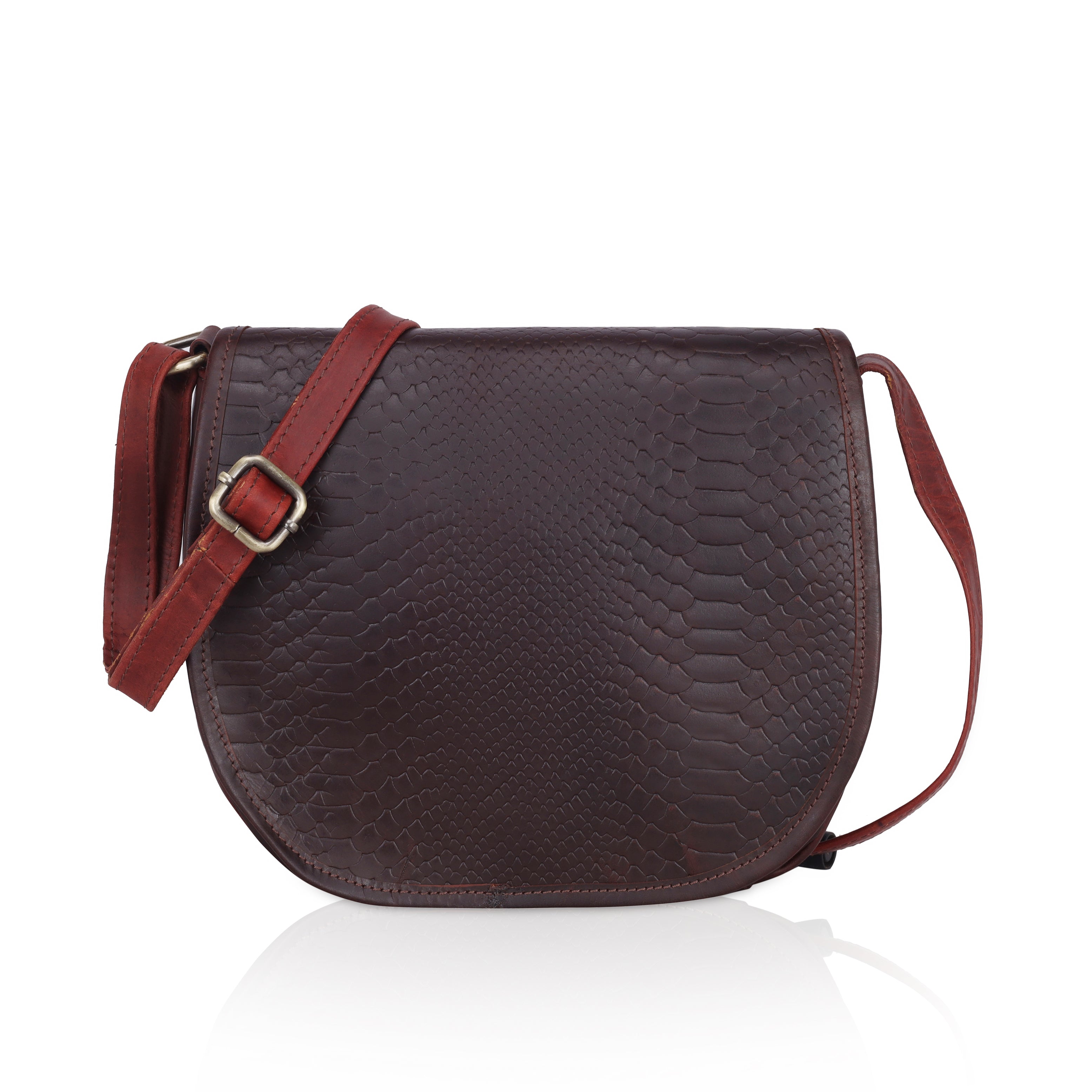The Croco Satchel- Crossbody Bag