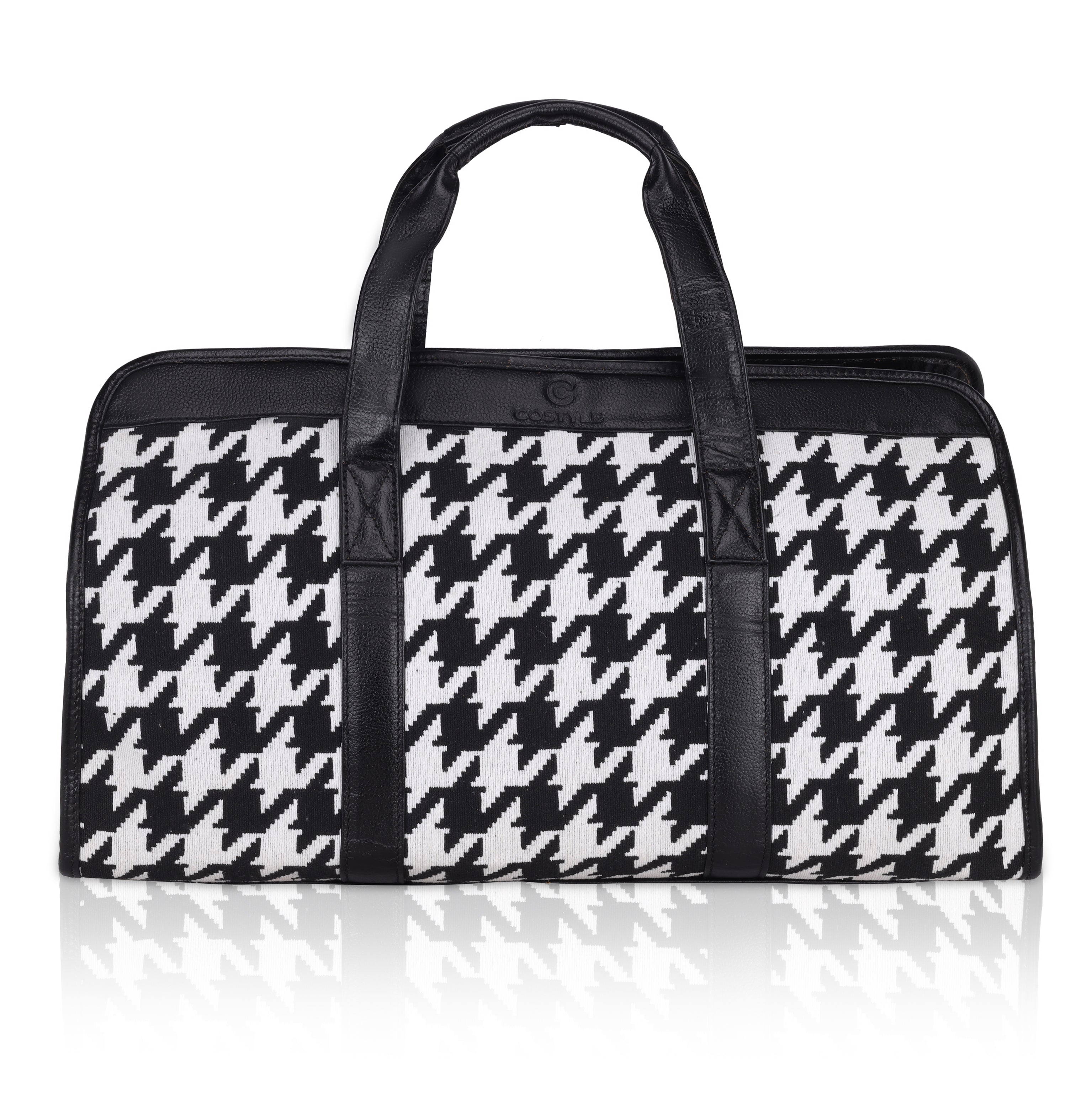 Weekender Canvas & Leather Duffle Bag.