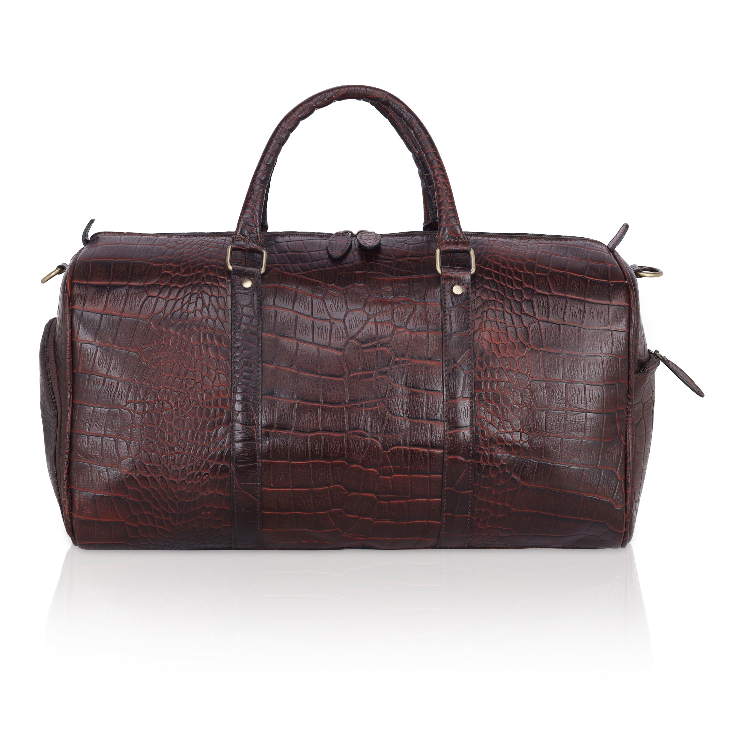 Costyle Croco Leather Duffle Bag