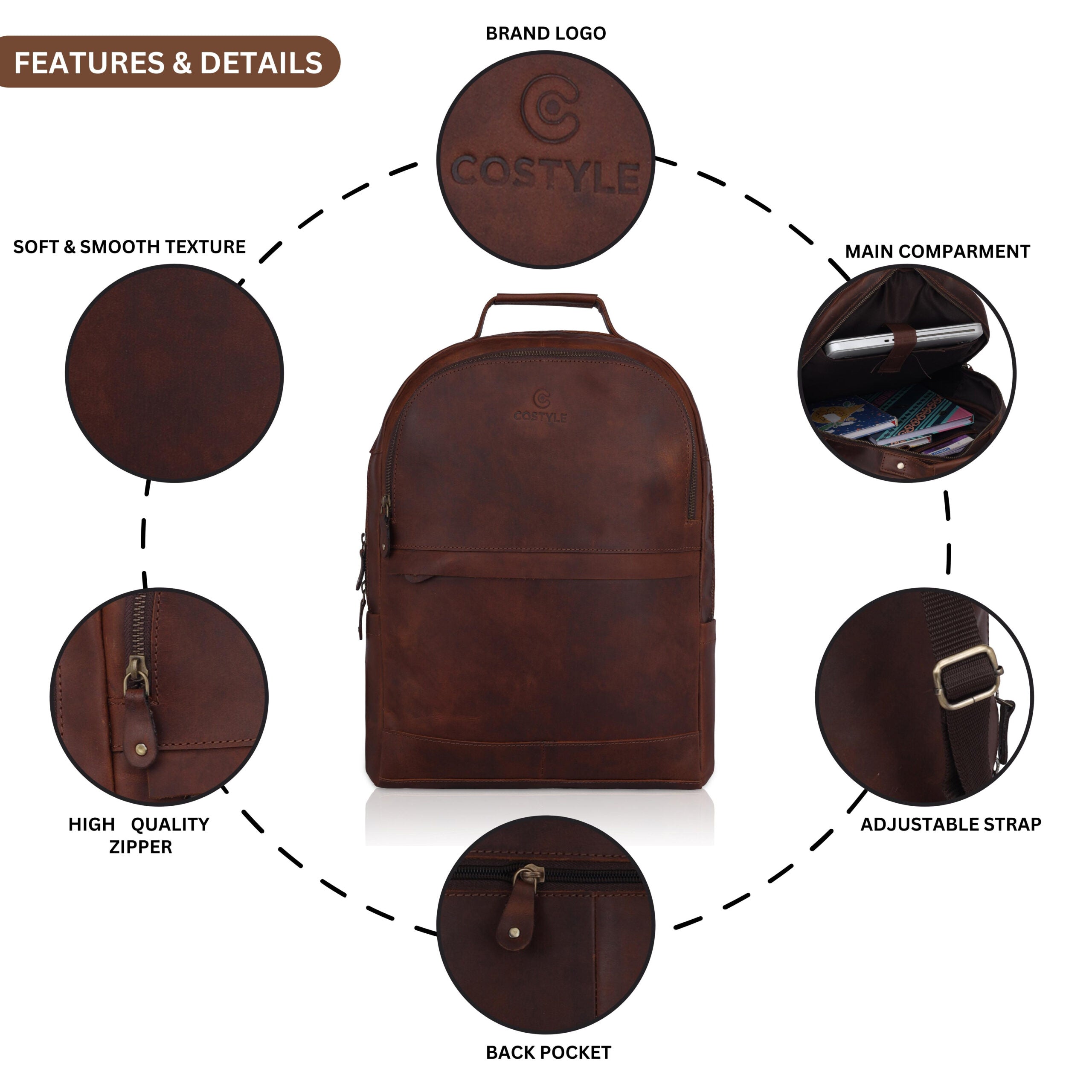 Leather Backpack – Classic Elegance