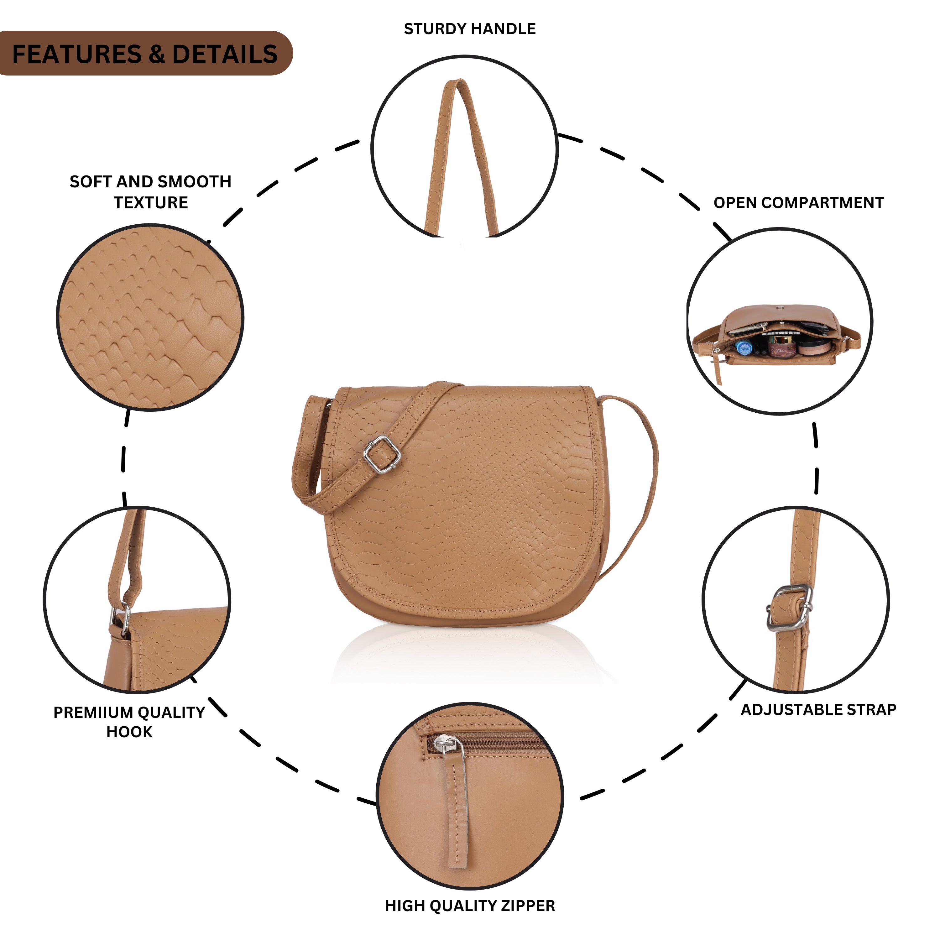 The Croco Satchel- Crossbody Bag