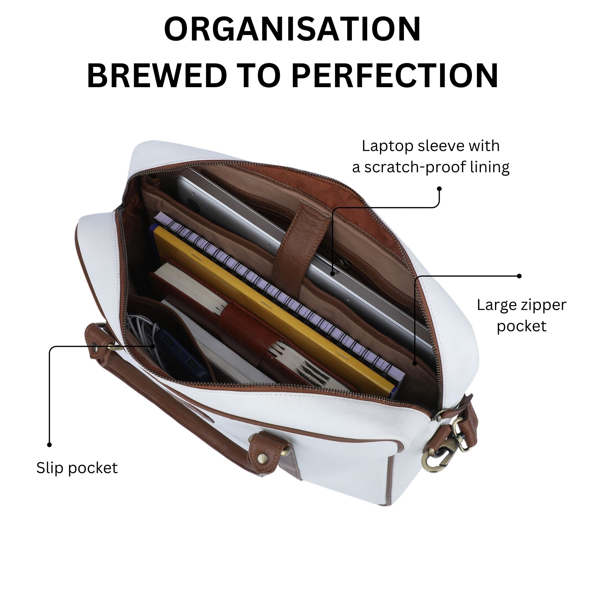 Saffiano Leather Laptop Bag