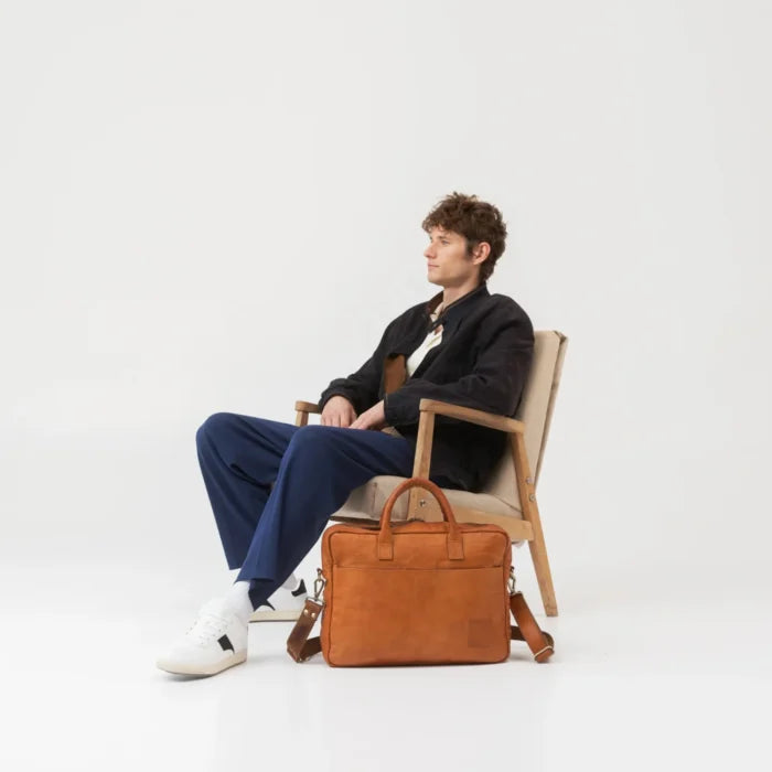 COSTYLE Luxe Leather Laptop Bag