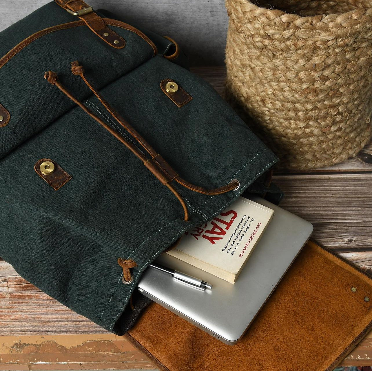 COSTYLE Genuine Leather Backpack – Canva