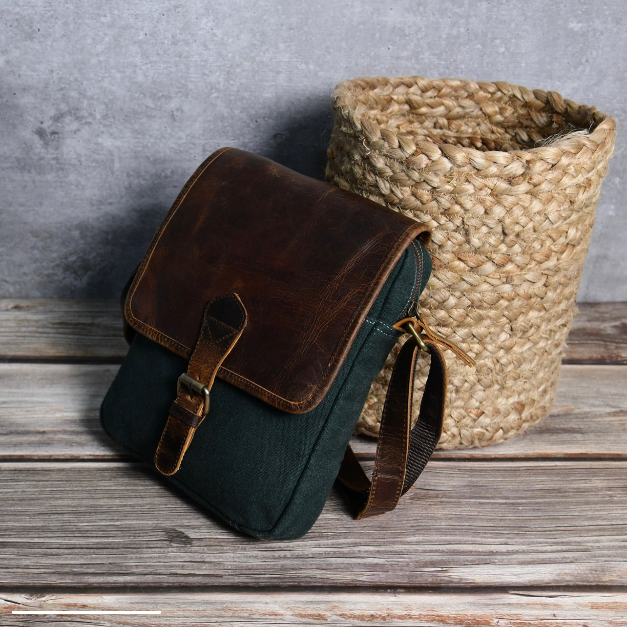 Canva - Cross Body Sling / Forest Green