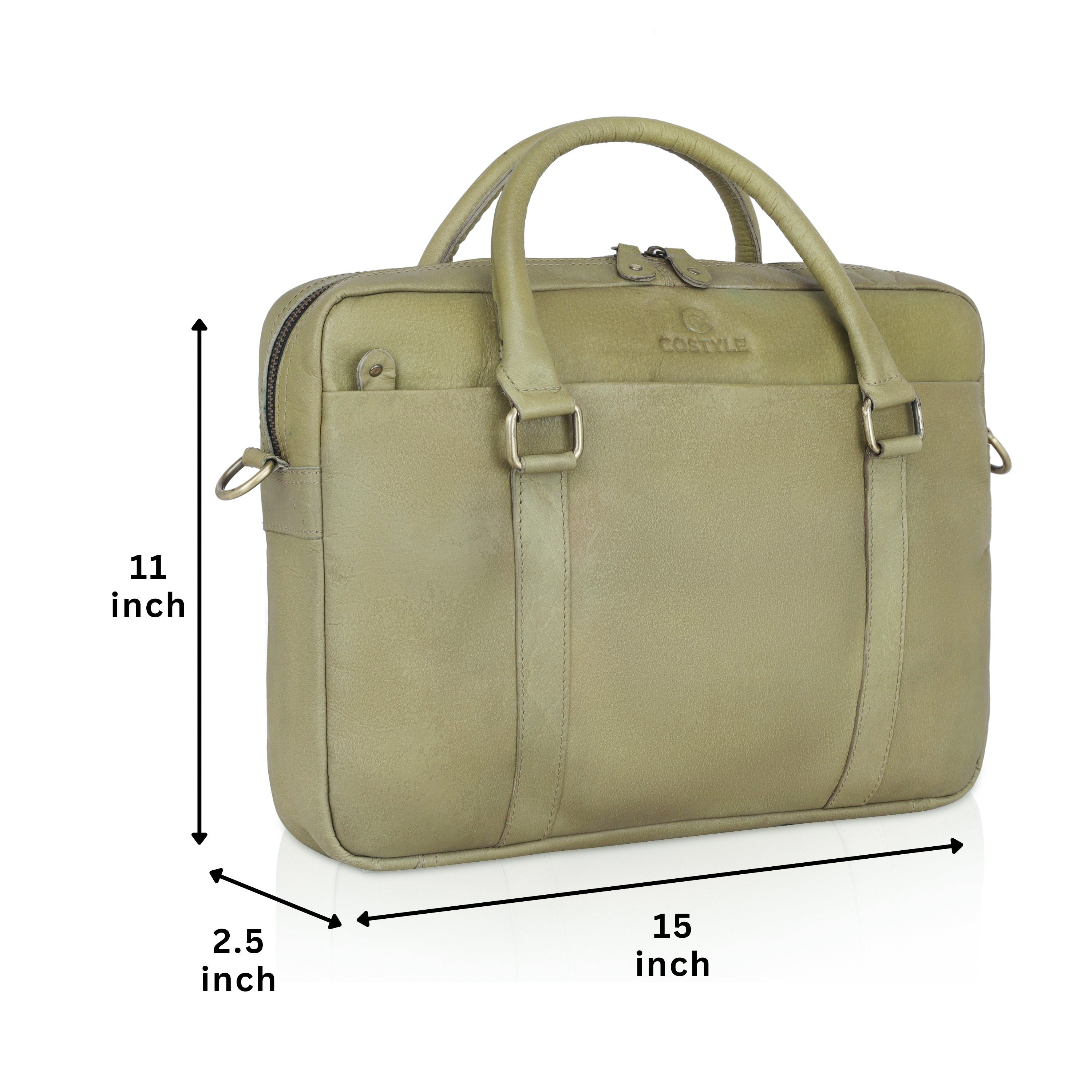 Quento Leather Laptop Bag