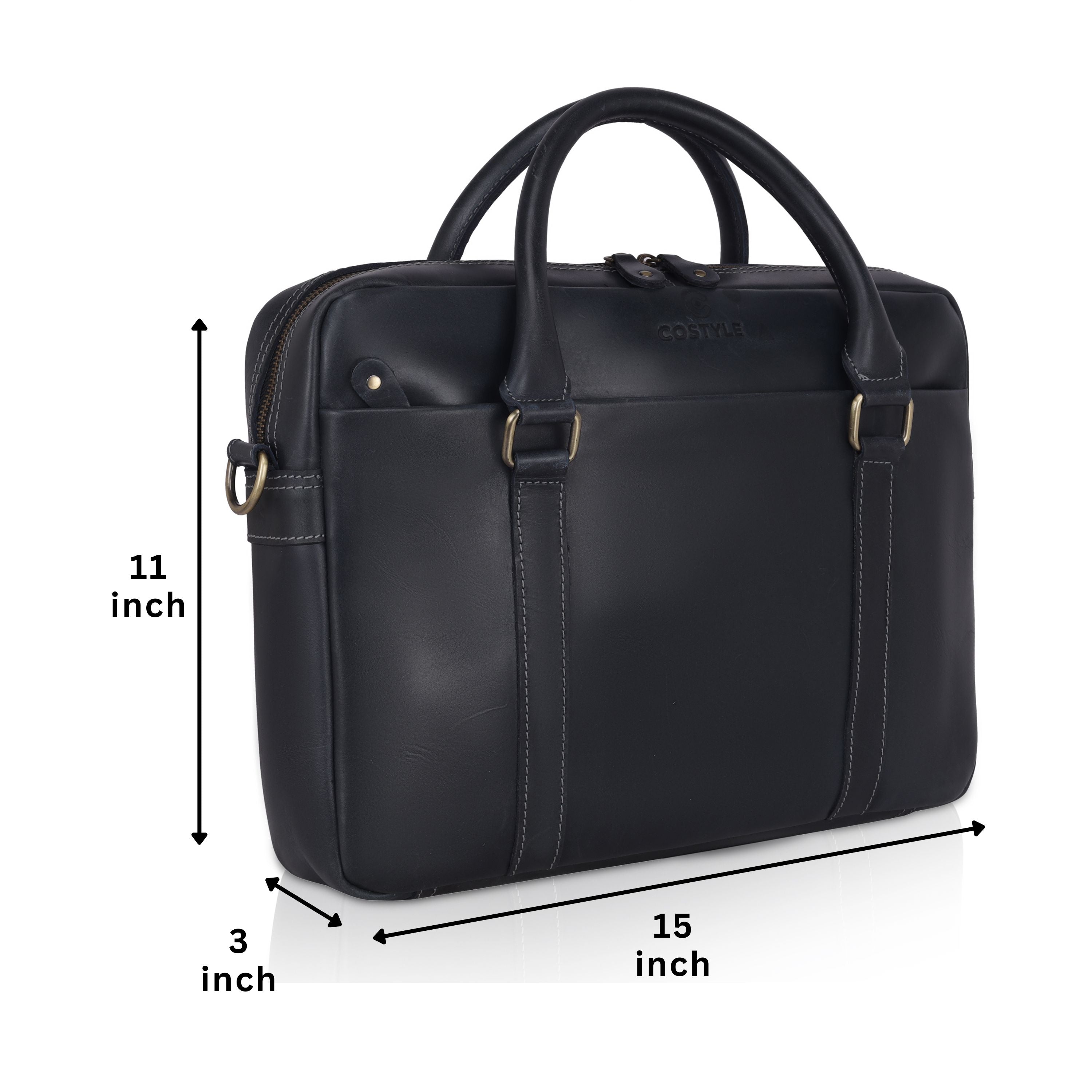 Quento Leather Laptop Bag