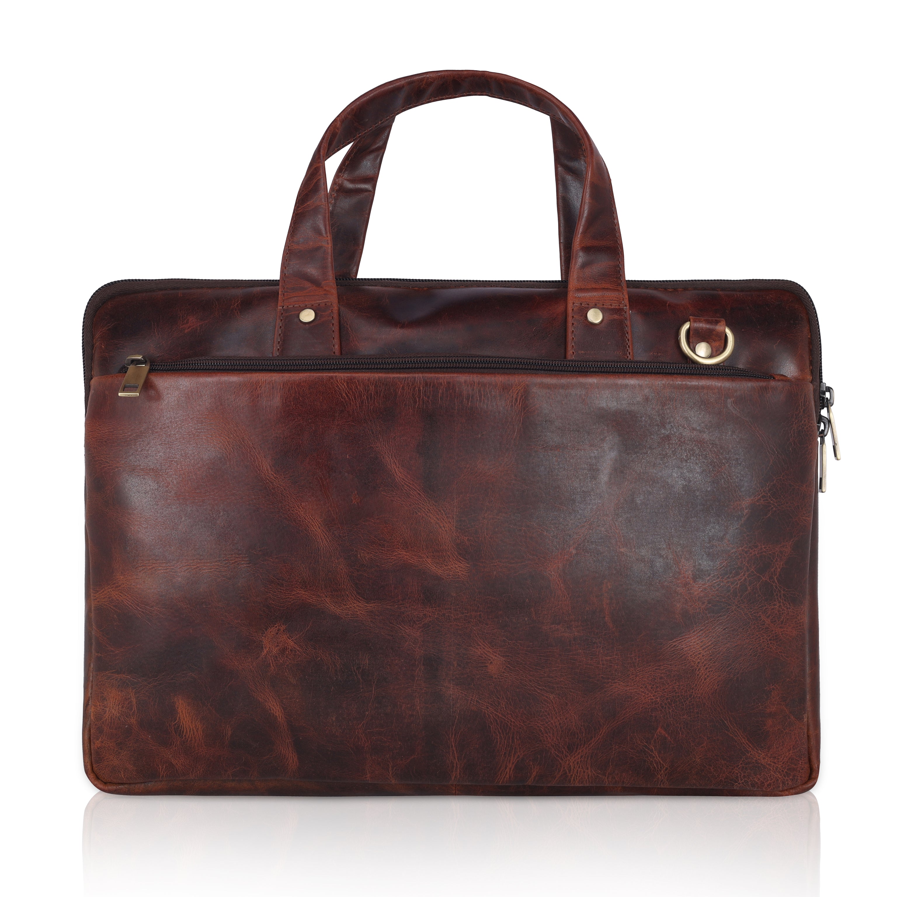 Vintage Leather Laptop Bag - Heritage Series