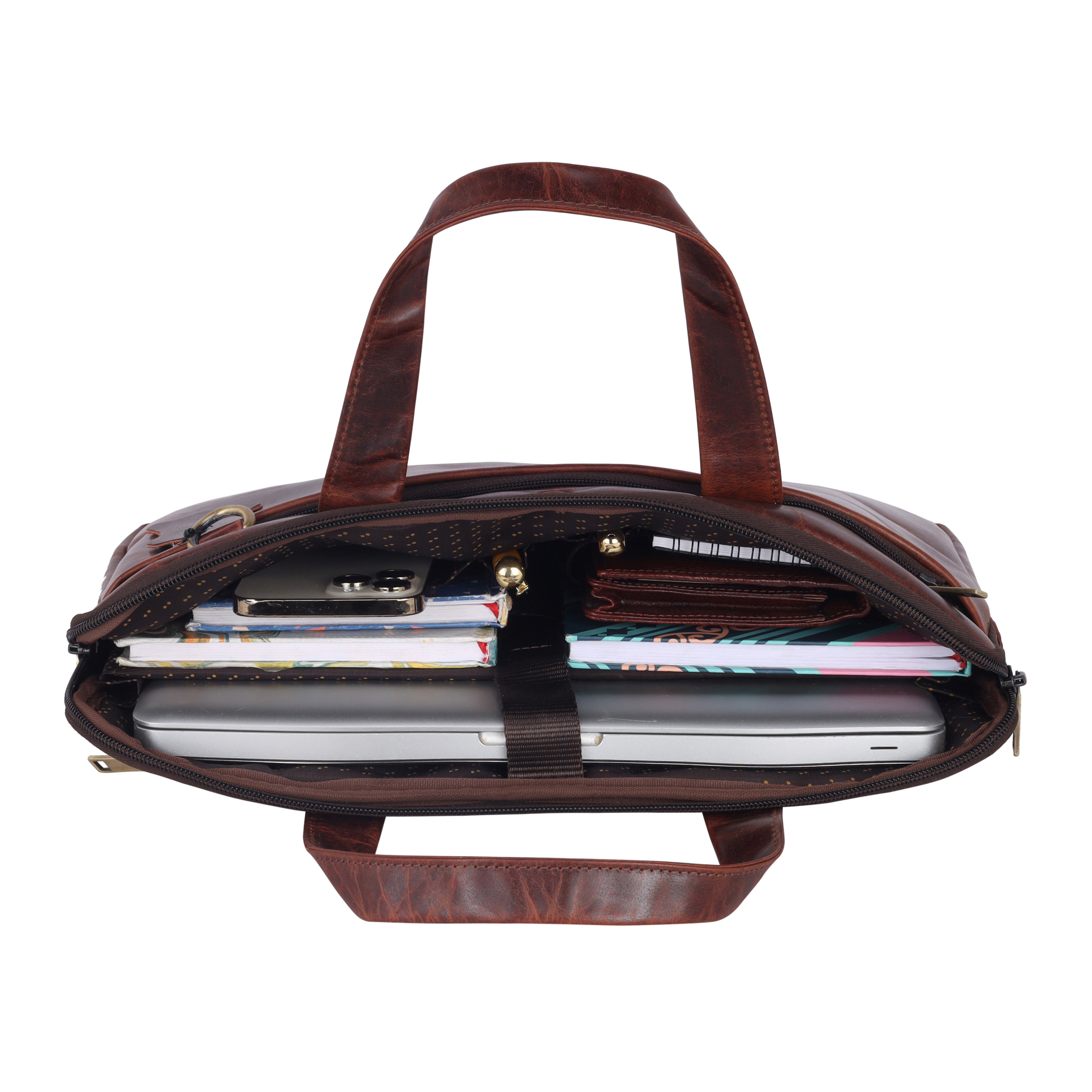 Vintage Leather Laptop Bag - Heritage Series