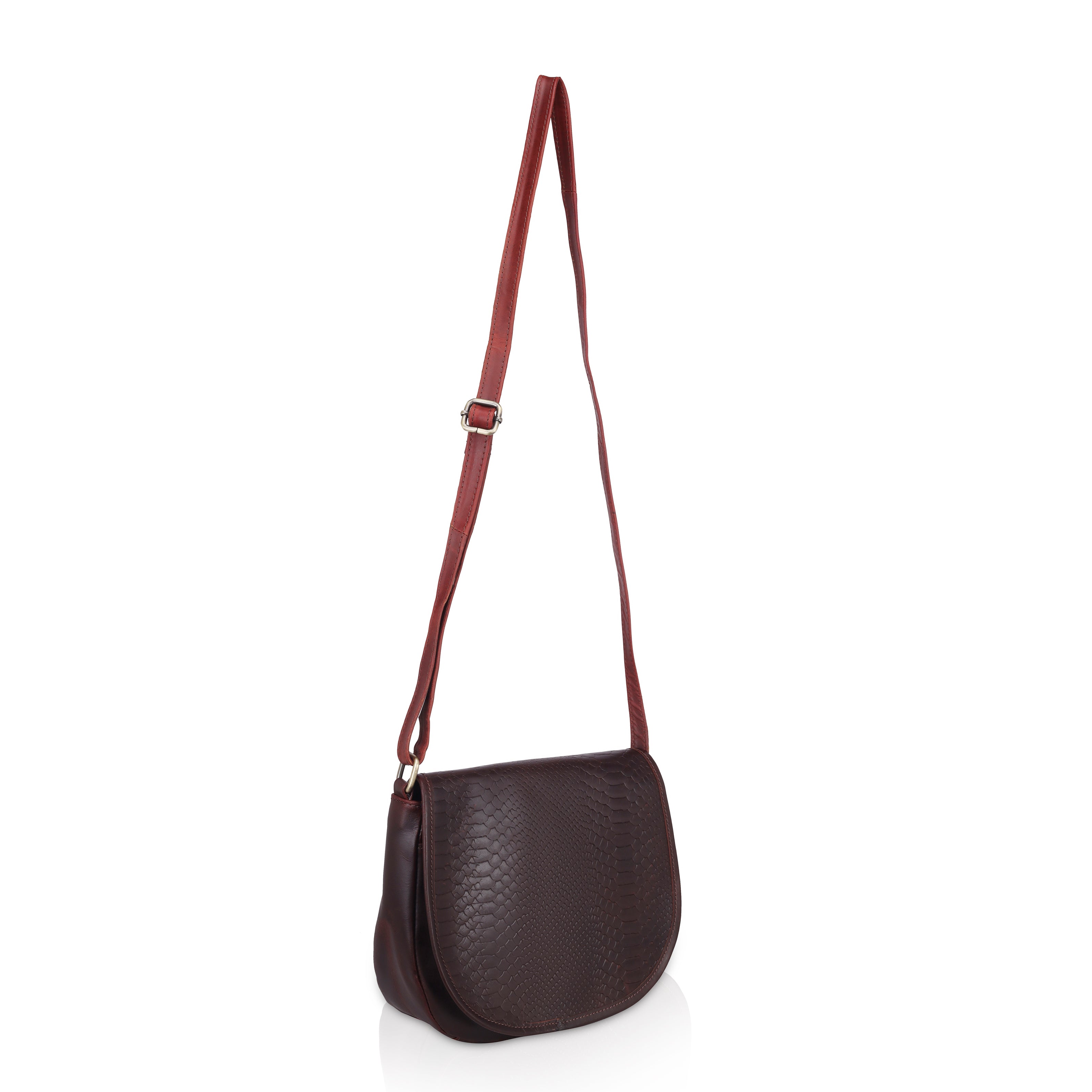The Croco Satchel- Crossbody Bag
