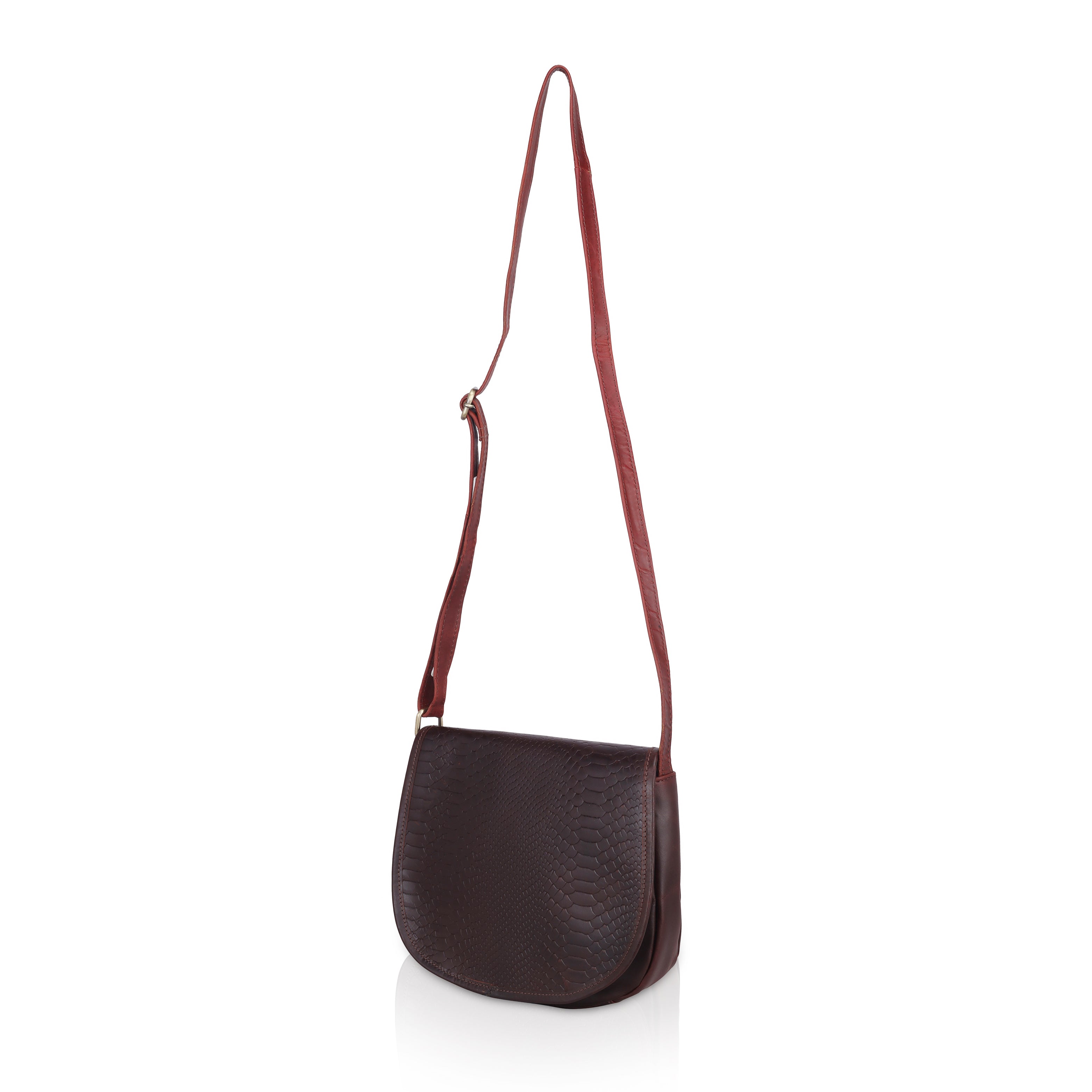 The Croco Satchel- Crossbody Bag