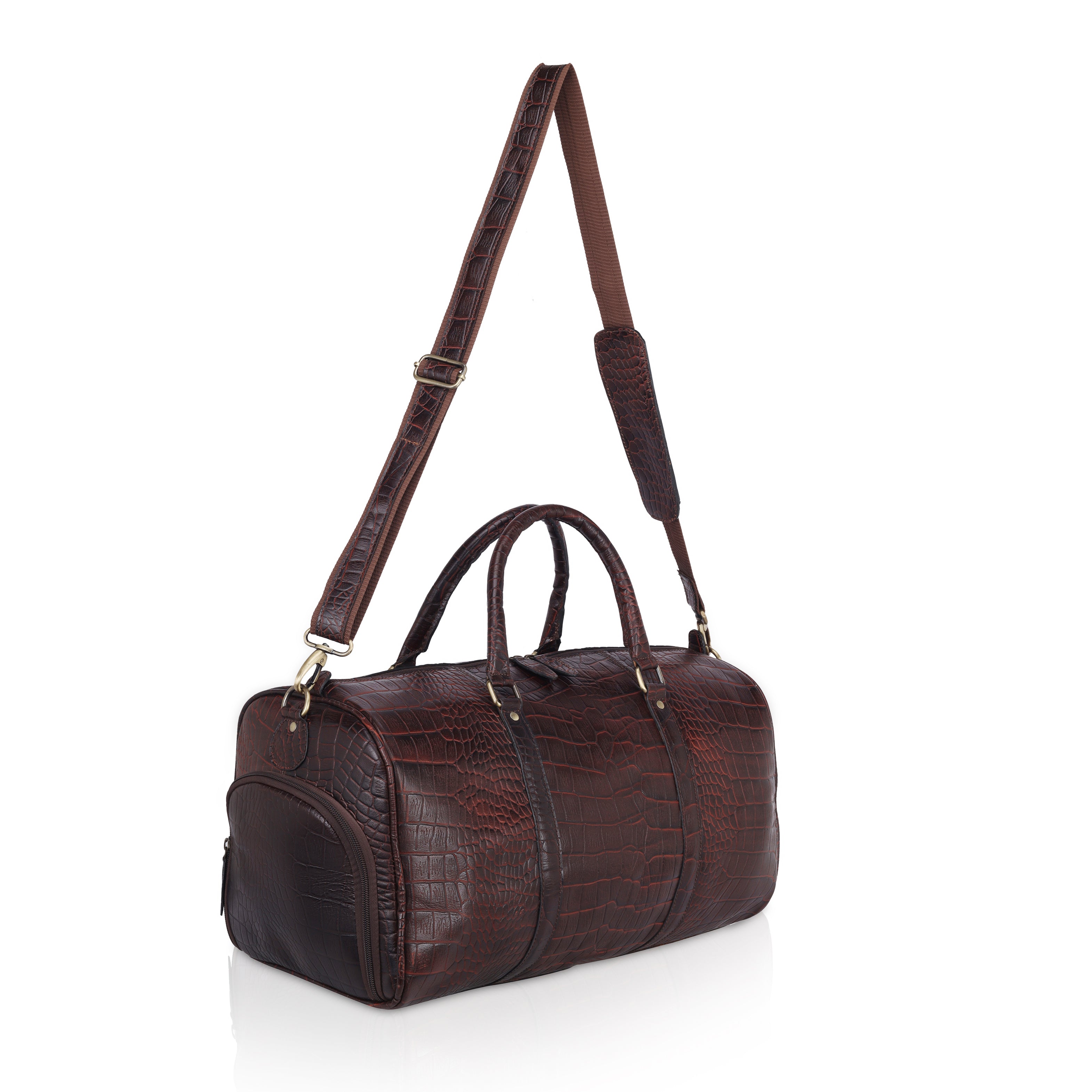 Costyle Croco Leather Duffle Bag