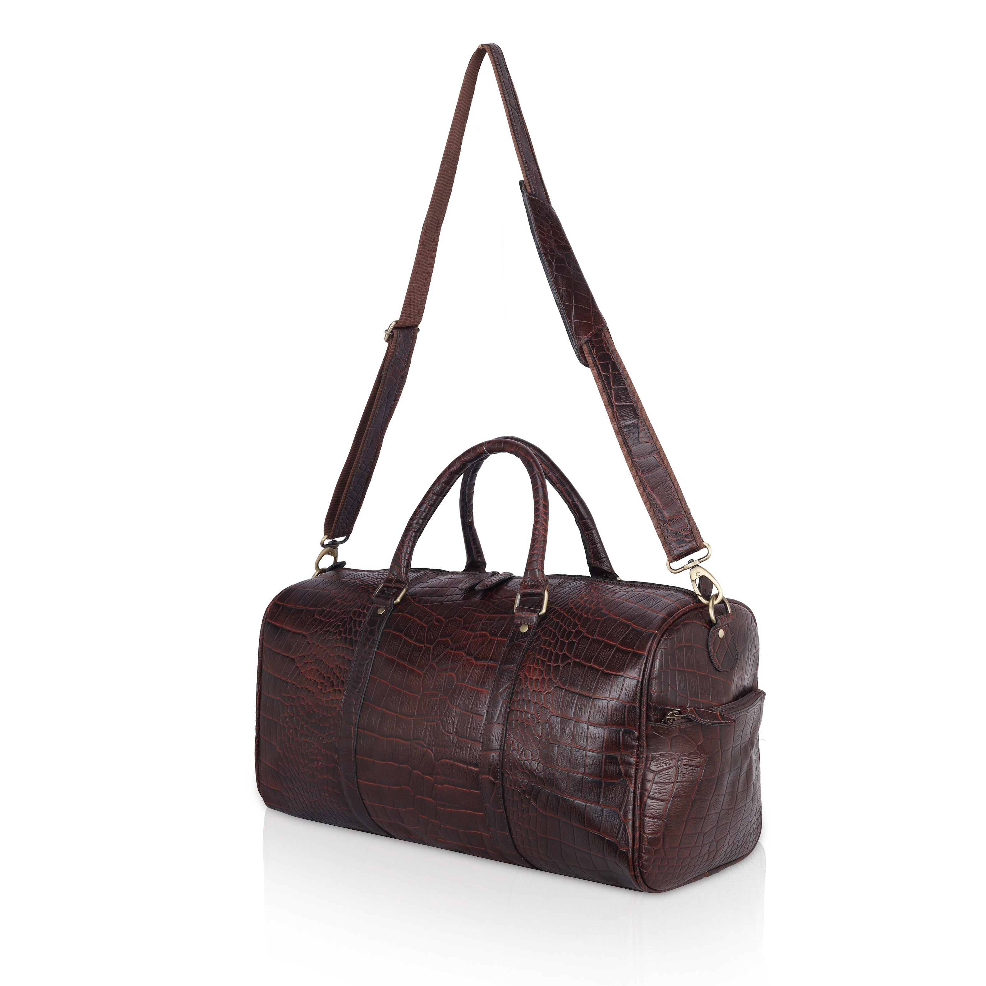 Costyle Croco Leather Duffle Bag
