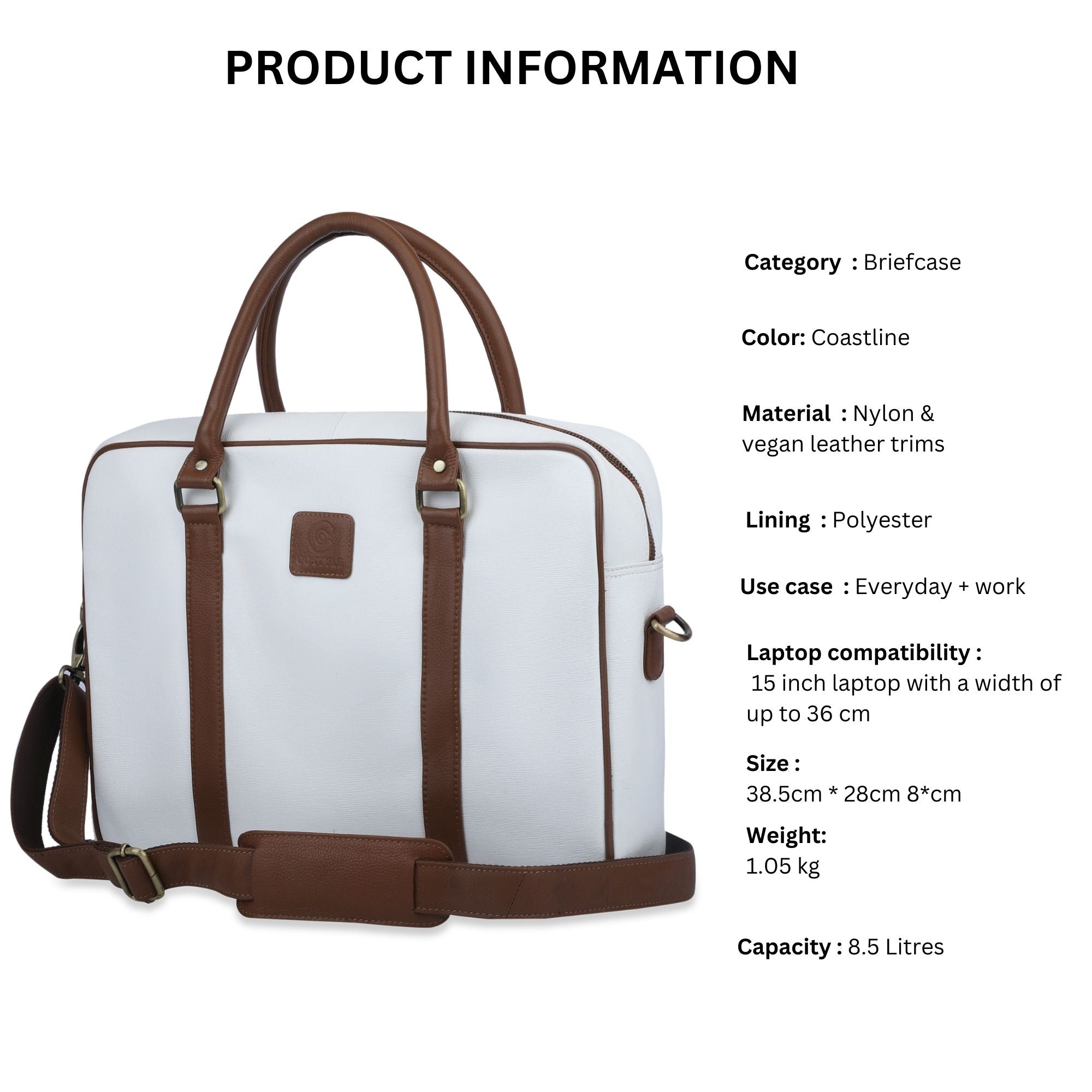 Saffiano Leather Laptop Bag