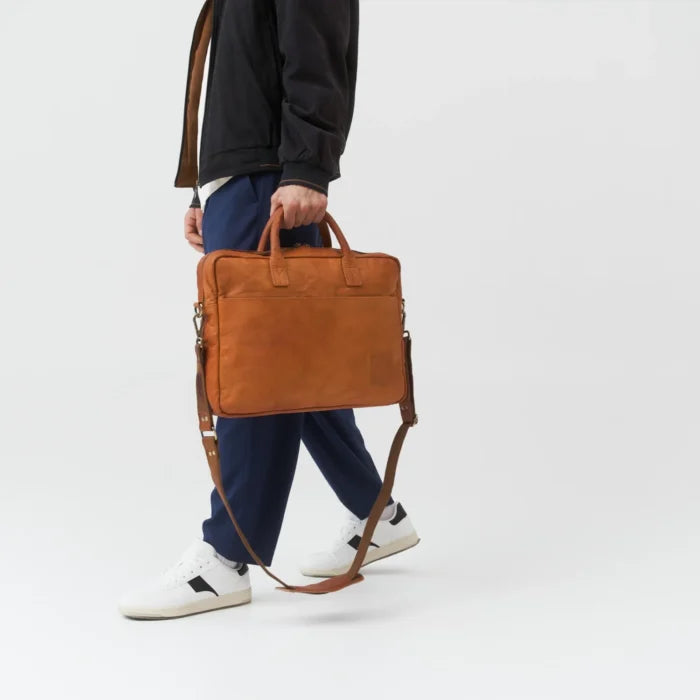 COSTYLE Luxe Leather Laptop Bag